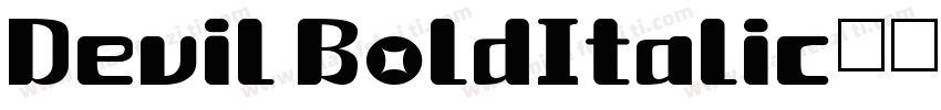 Devil BoldItalic字体转换